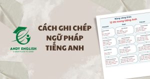 cách ghi chép ngữ pháp tiếng anh